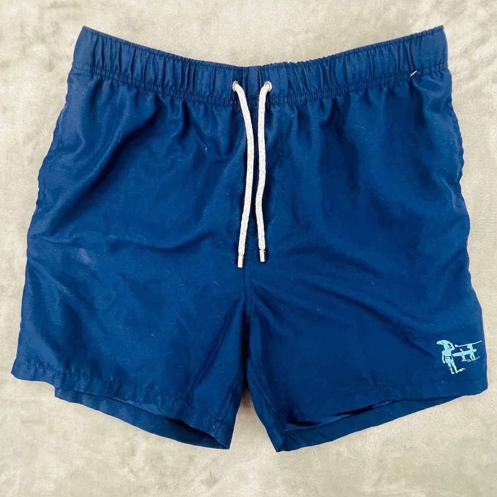 The Endless Summer Mens Navy Blue Surfer Swim Trunks Board Shorts Size Large